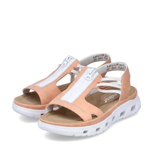 Rieker Trekkingsandaler Til Kvinder I Pastel Orange