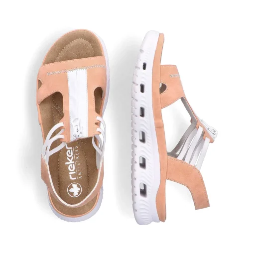 Rieker Trekkingsandaler Til Kvinder I Pastel Orange